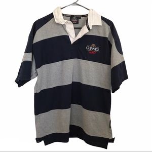 Guinness Shirt - Official Merchandise Striped Polo